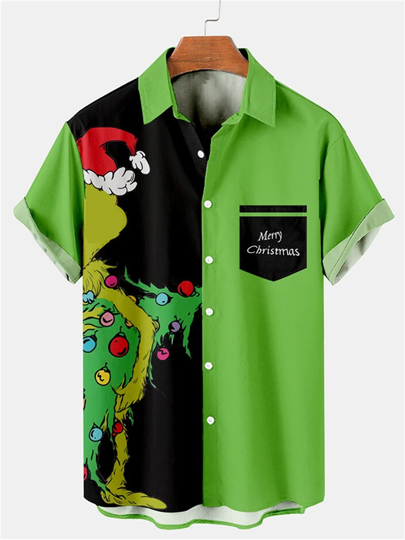 Vintage 3D Print Shirt For Men Women Mardi Gras Party Hawaii Shirts Happy Aloha Button Lapel Top Beach Blouse Best Summer Gifts 5