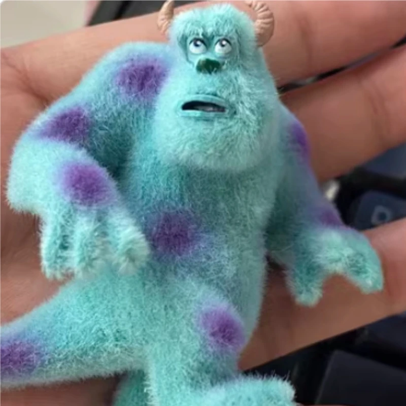 

Фигурка персонажа из Флокированной монстры Салли Салливан, игрушка ручной работы, украшение, милая Коллекционная модель, украшение, подарок для детей