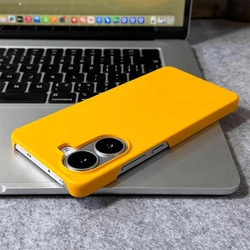 Ultra Thin Solid Color Matte Frosted Phone Case - Ultra Slim Simple Hard Cover Shell for Xiaomi Mi 17 Pro (FGPC Yellow)