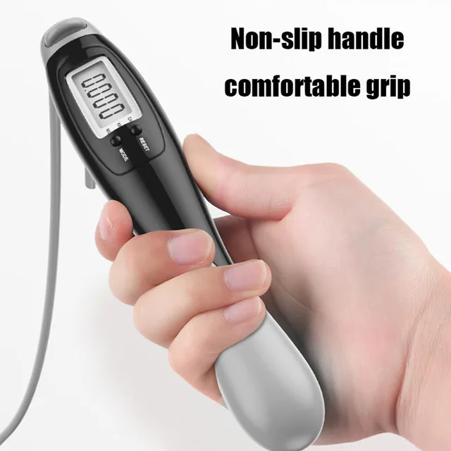 Smart Counter Weighted Jump Rope Removable Heavy Ball Steel Wire Skip Rope Adult EnduranceTraining Burning Body Fat Lose Weight