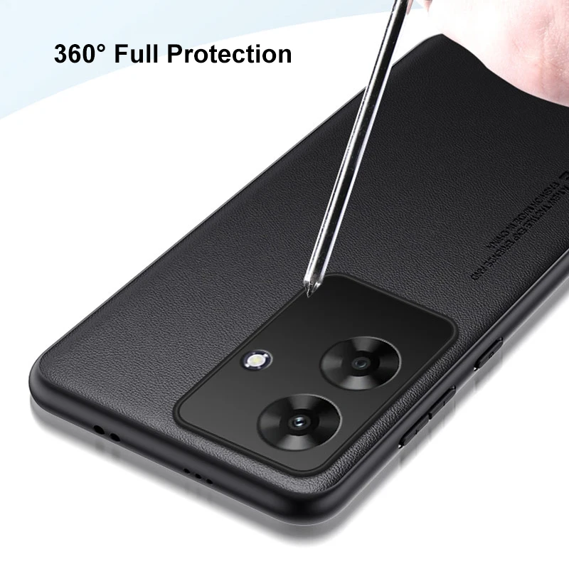 Luxury PU Leather Shockproof Phone Case - Full Protection Back Cover