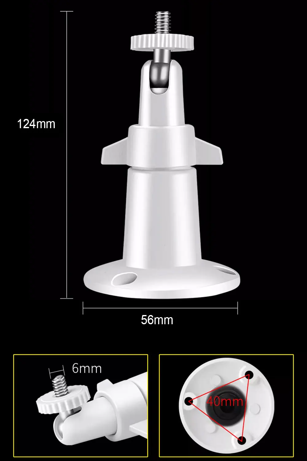 Arlo Pro Security Camera Holder 1pcs black/white aluminum alloy bracket wall ceiling mount indoor outdoor stand holder set