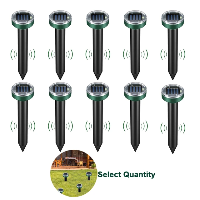 Kültéri Napenergia Ultrahangos Rezgés Kártevőirtó Kígyócseppelló A Gyepkert Udvarához Farm Mole Rat Retrent Pest