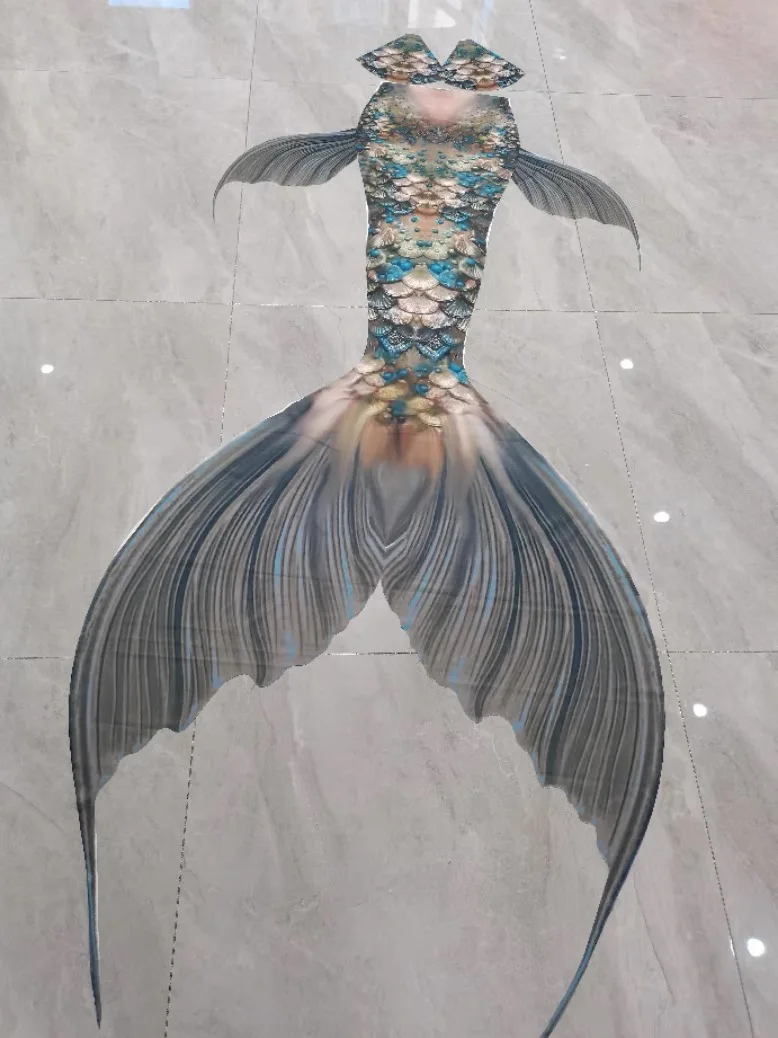 サメの形をした男性と女性のための大人の水着,人魚の尻尾,大きなテール 