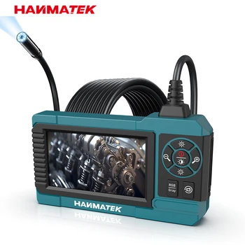 Hanmatek Telecamera per endoscopio industriale Schermo da 4,3 pollici HD1080P IP67 Periscopio di ispezione con 8 luci a LED impermeabile per riparazione auto tubi