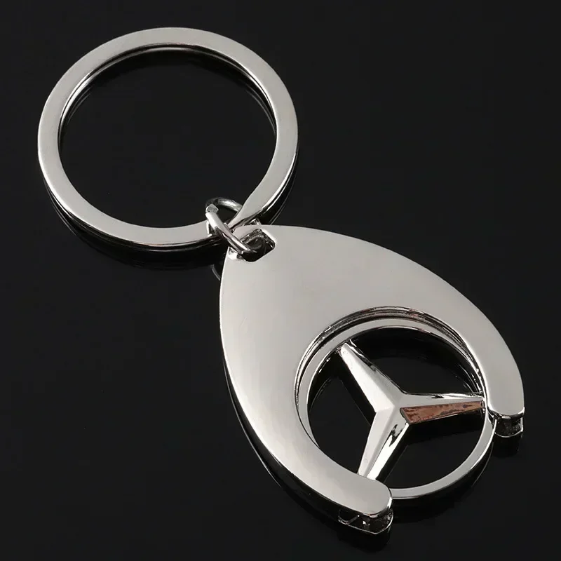 Alloy Car Keychain Holder Keyring Accessories for Mercedes Benz W212 W213 W214 W210 GLK GLS W203 W204 W211 A200 CLS ML C36