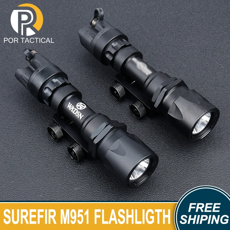 

Airsoft Surefir Tactical M951 Flashlight WADSN Mark Metal LED Scout Light Hunting M600 Weapon Lamp Fit 20mm Picatinny Rail