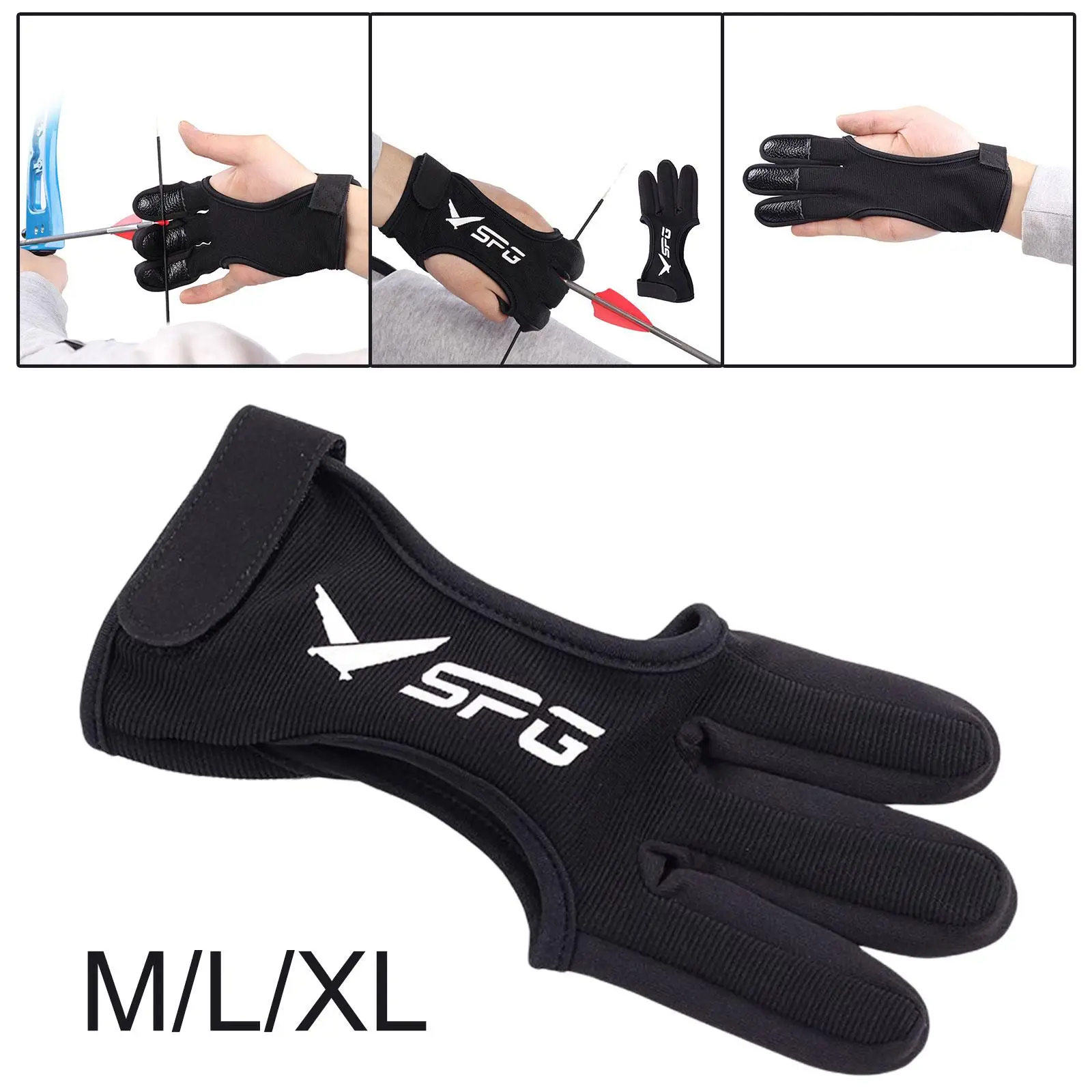 1 Piece Hunting Leather Three Finger for Youth Adult Beginner