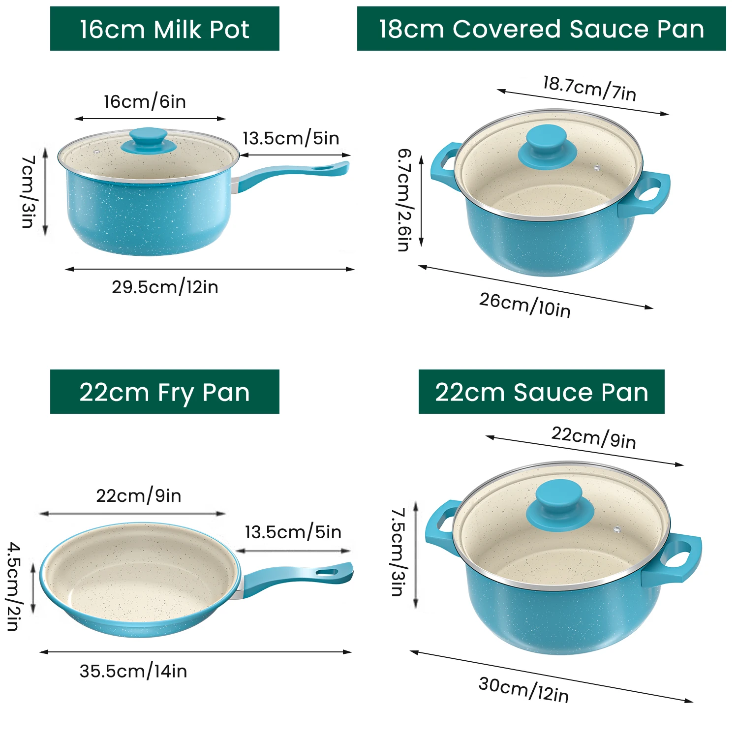 13-Piece Non-Stick Cookware Set 6