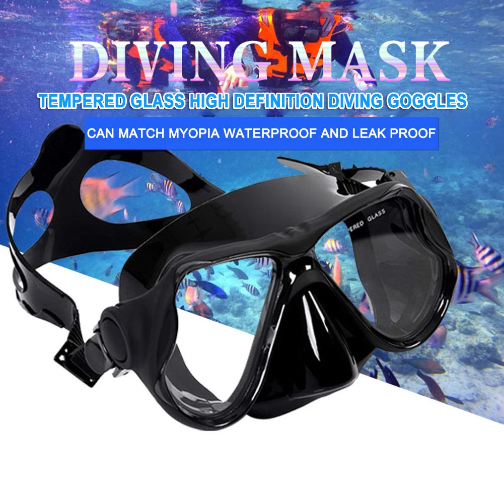 Scuba Diving Mask Anti-Fog Professional Snorkeling Mask Panoramic Wide View Snorkels Diving Goggles Free Swim