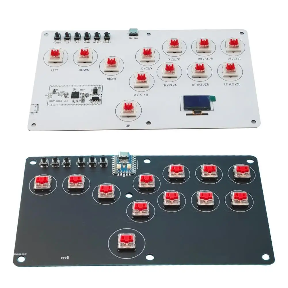 

For SKY2040 Zero For SKY2040V1.2 Hit-Box SOCD Fighting Stick Controller for PC PS3 PS4 PS5 Switch Game Chip Development Board