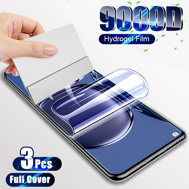 3-Pack Hydrogel Screen Protector Film