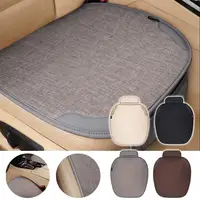 Car Seat Chair Protect Breathable Flax Seat Cover Dampproof Universal Car Accessories Interior Four Seasons C4M6 2