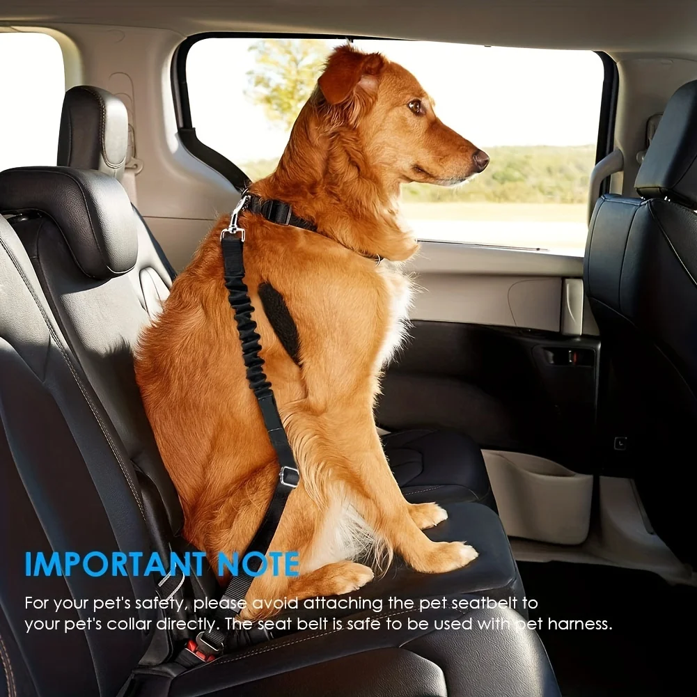 Car Seat Belt Pet Adjustable Cat Dog Car Seat Vehicle Dog Harness Lead Clip Safety Lever Traction Dog Collars Dog Accessoires 6