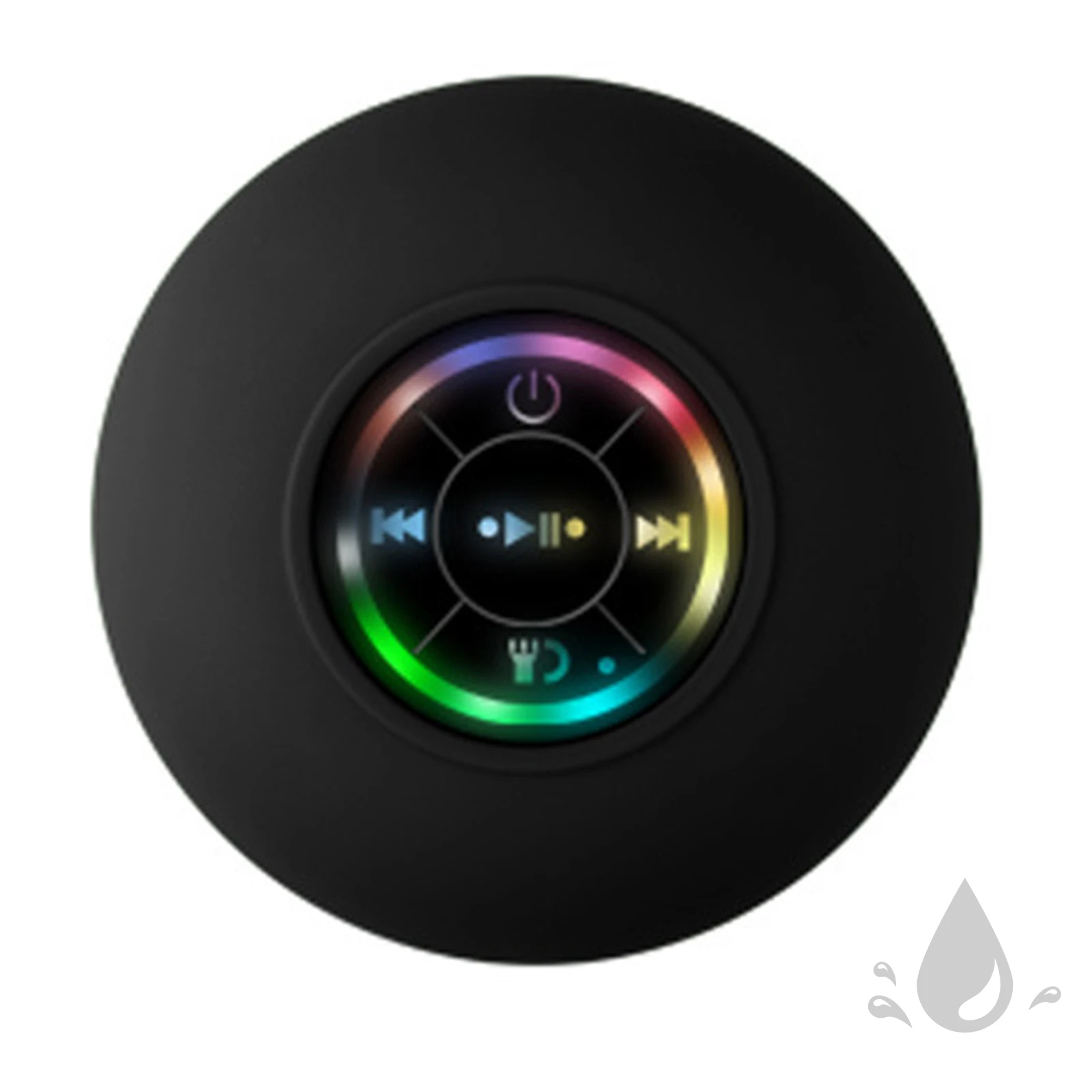 

LED Bathroom Suction Cup Waterproof Speaker Rambling Biking Hiking Or Parties Camping Light Speaker Waterproof