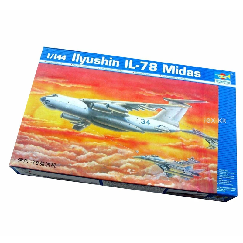 

Trumpeter 03902 1/144 Soviet ILyushin IL-78 IL78 Midas Air Refueling Aircraft Assembly Plastic Toy Gift Model Building Kit