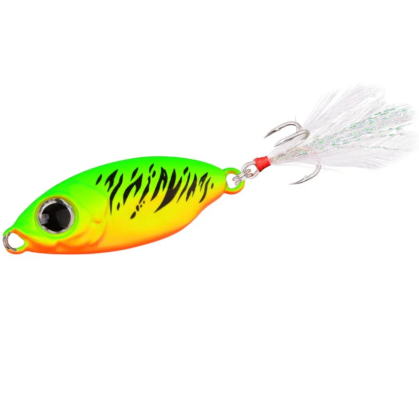 Enhanced Fishing Lure Spinnerbait for Trout and Small Fish – Metal Jig Spoon with Single Hook