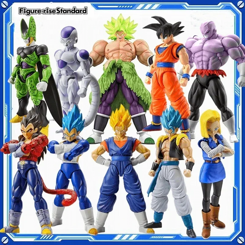 

Original Bandai Dragon Ball Anime Figure-rise Standard Son Goku Vegeta Son Gohan Cell Frieza Action Figure Toys Children Gift