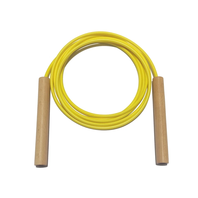 

NEVERTOOLATE Simple wood handle TPU rope anti friction 5.6mm diameter jump rope skip rope anti cold winter 2.9 meter fitness