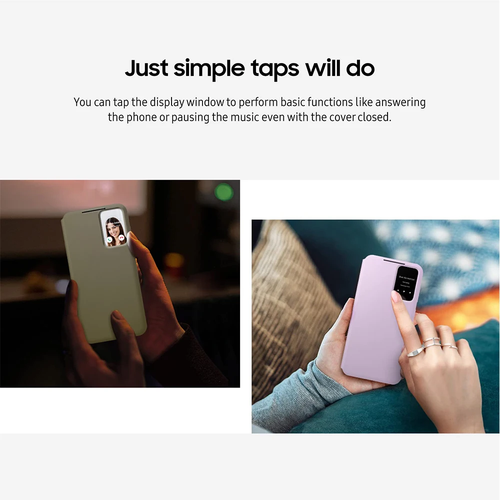 Original For Samsung Smart View Wallet Smartphone Case for Galaxy S23 S23+ S23 Plus Smart Flip Mobile phone cover 6