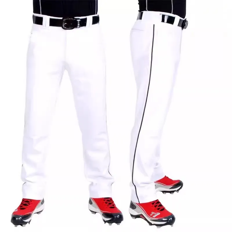 신선한 후드 남성 프로 당겨 야구 바지 연습 청소년 착용 훈련 긴 바지 승화 인..