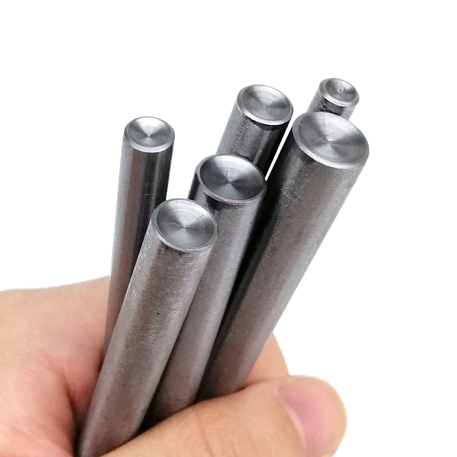 Rivet Punch Tool Punch Rod Install Tool For 3-15mm Diameter Double Single Cap Side Round Rivet Decorative Nailhead Spike Stud High Quality Steel