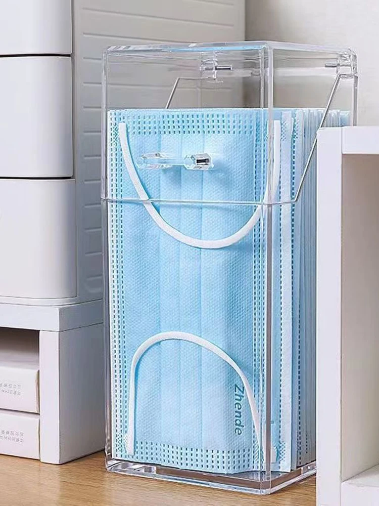 Transparent Mask Storage Box For Hallway And Entrance_voghion.com