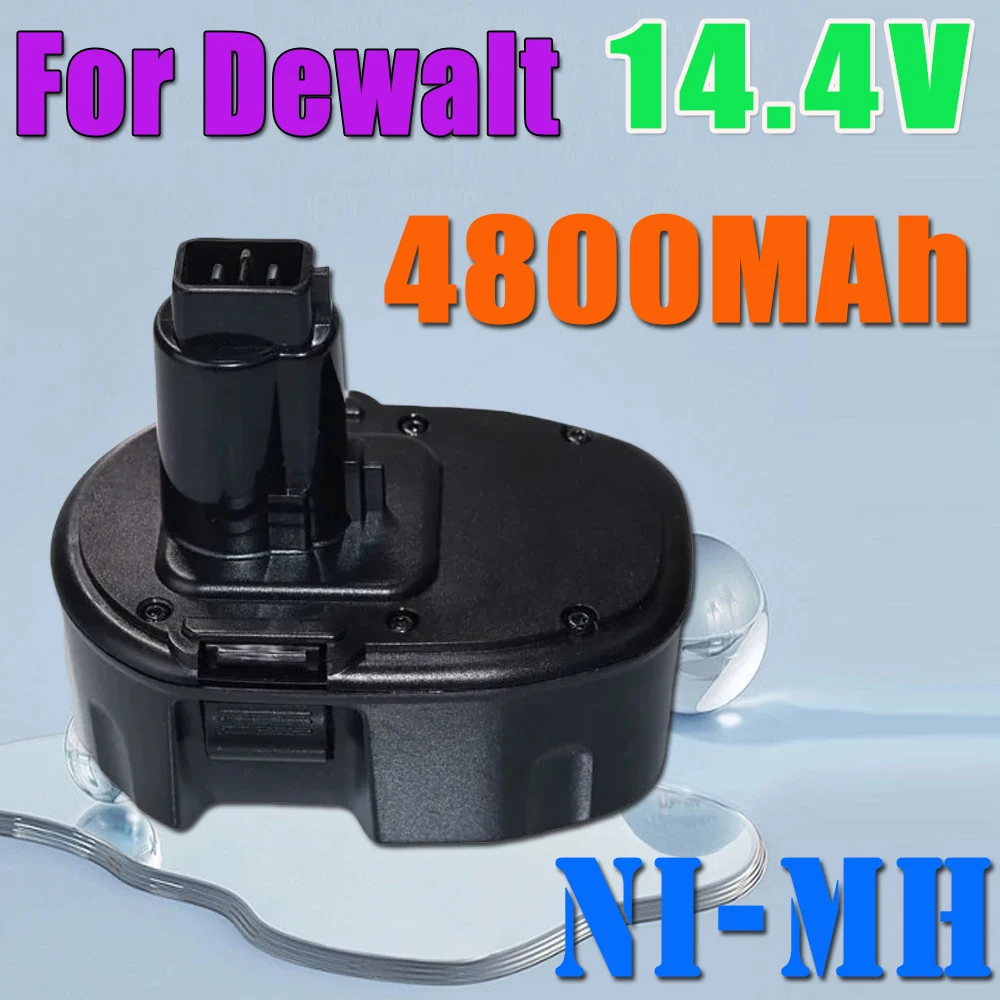 

Ni-MH 4800mAh Replacement Battery for Dewalt 14.4V XRP DC9094 DW9091 DE9092 14.4 Volt Cordless Power Tools