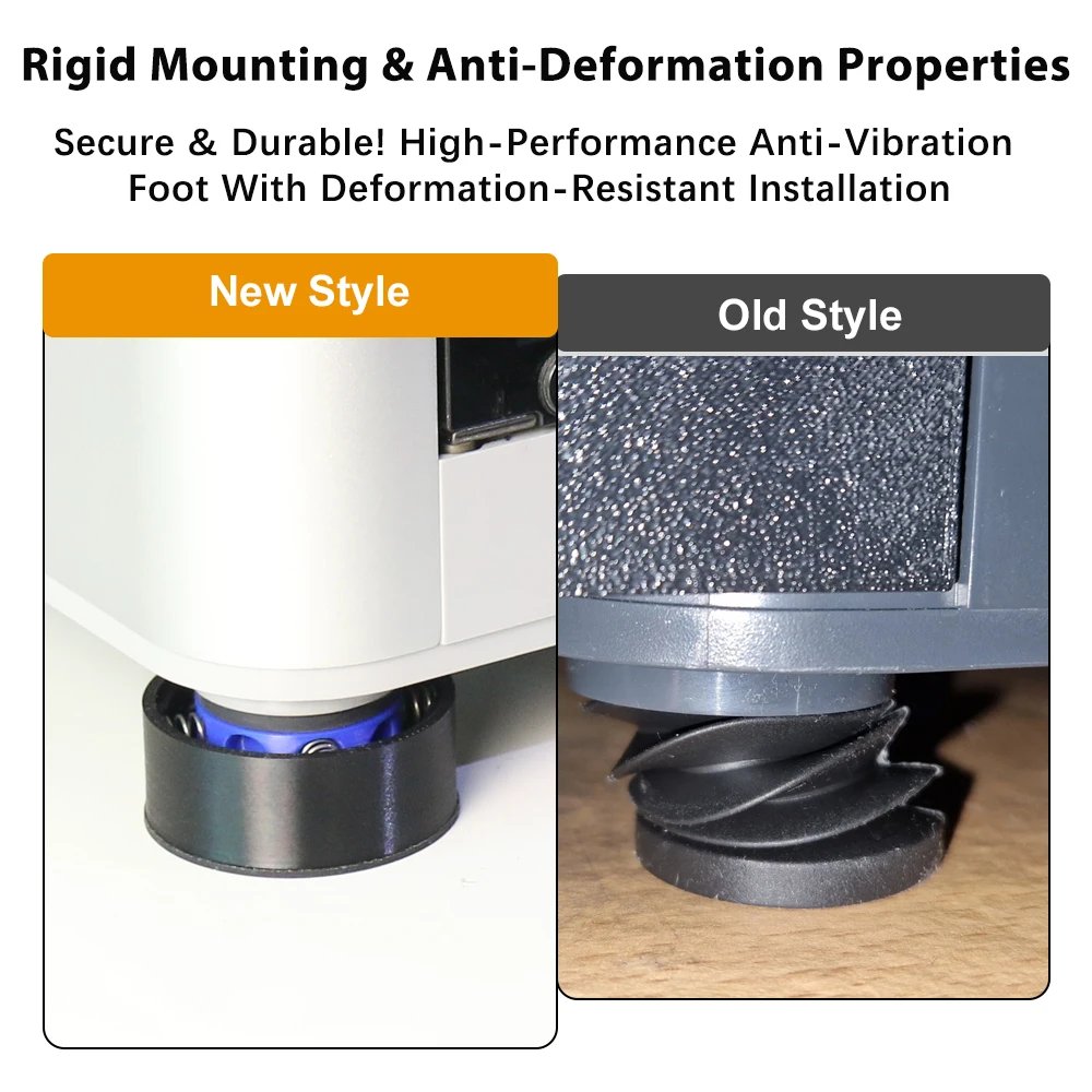 Amélioré Pour Bambu Lab X1 X1C P1 P1P P1S Pieds Anti-Vibration Anti-dérapant En Caoutchouc Anti-poussière Choc Pied Pad Bambulab Pièce D'imprimante 3D