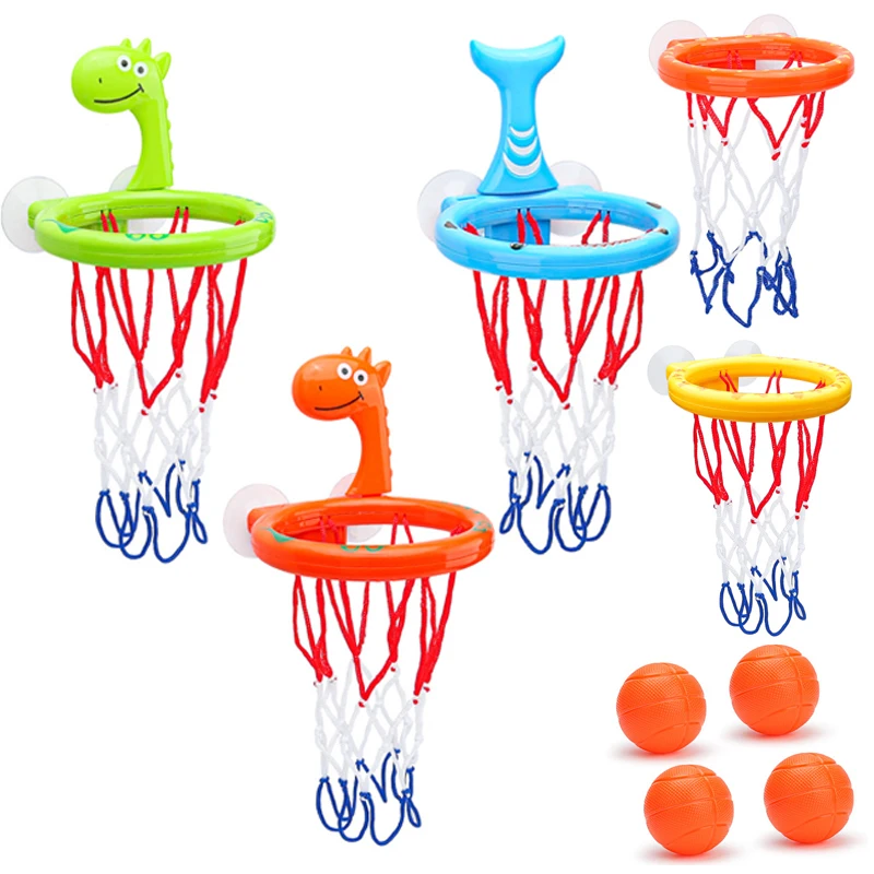 Plastic Baby Basketball Bath Toy with Suction Cup for Kids