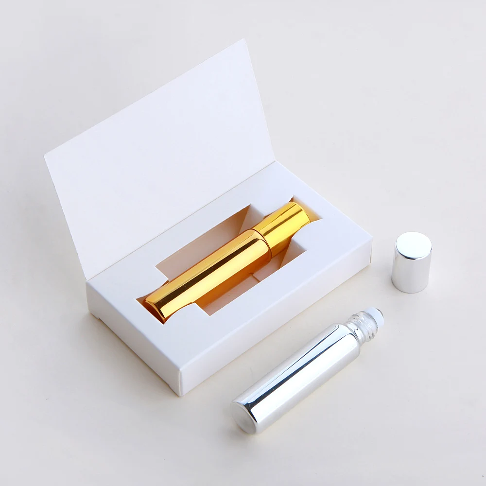 20/30/50 Pcs 10ml Essential Oil Bottle Perfume Bottle With packaging box Aromatherapy Perfumes Lip Balms Roll On Bottles