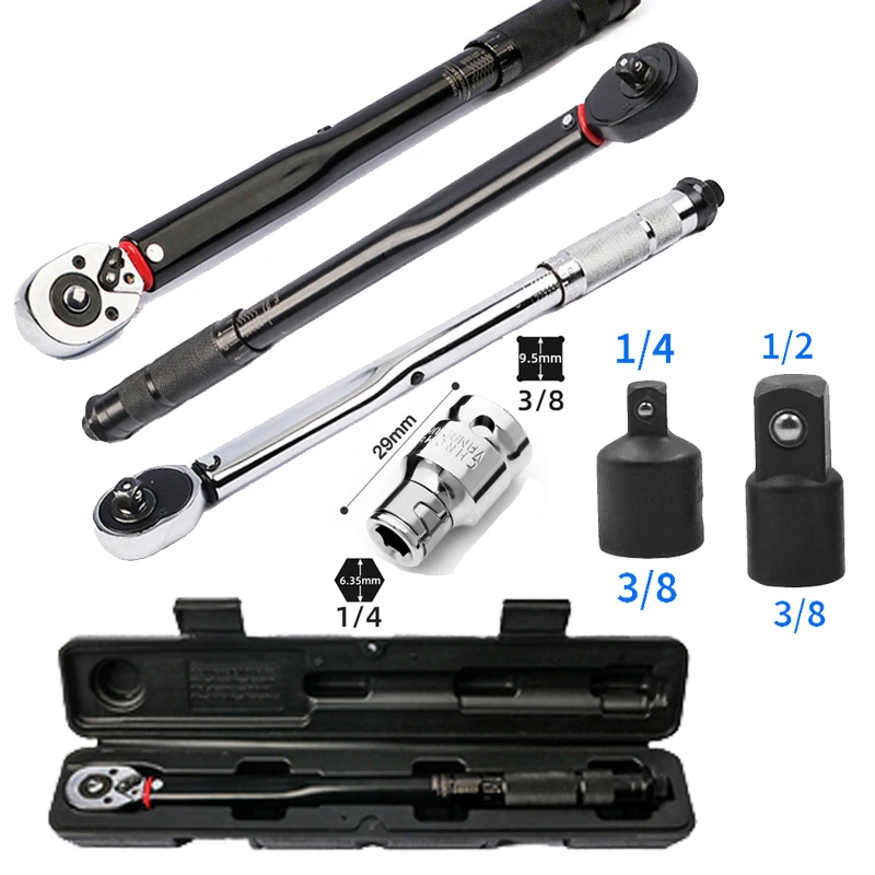 3/8 Torque Wrench 5 60N.m Precise Two way Adjustable Torques Key Square
