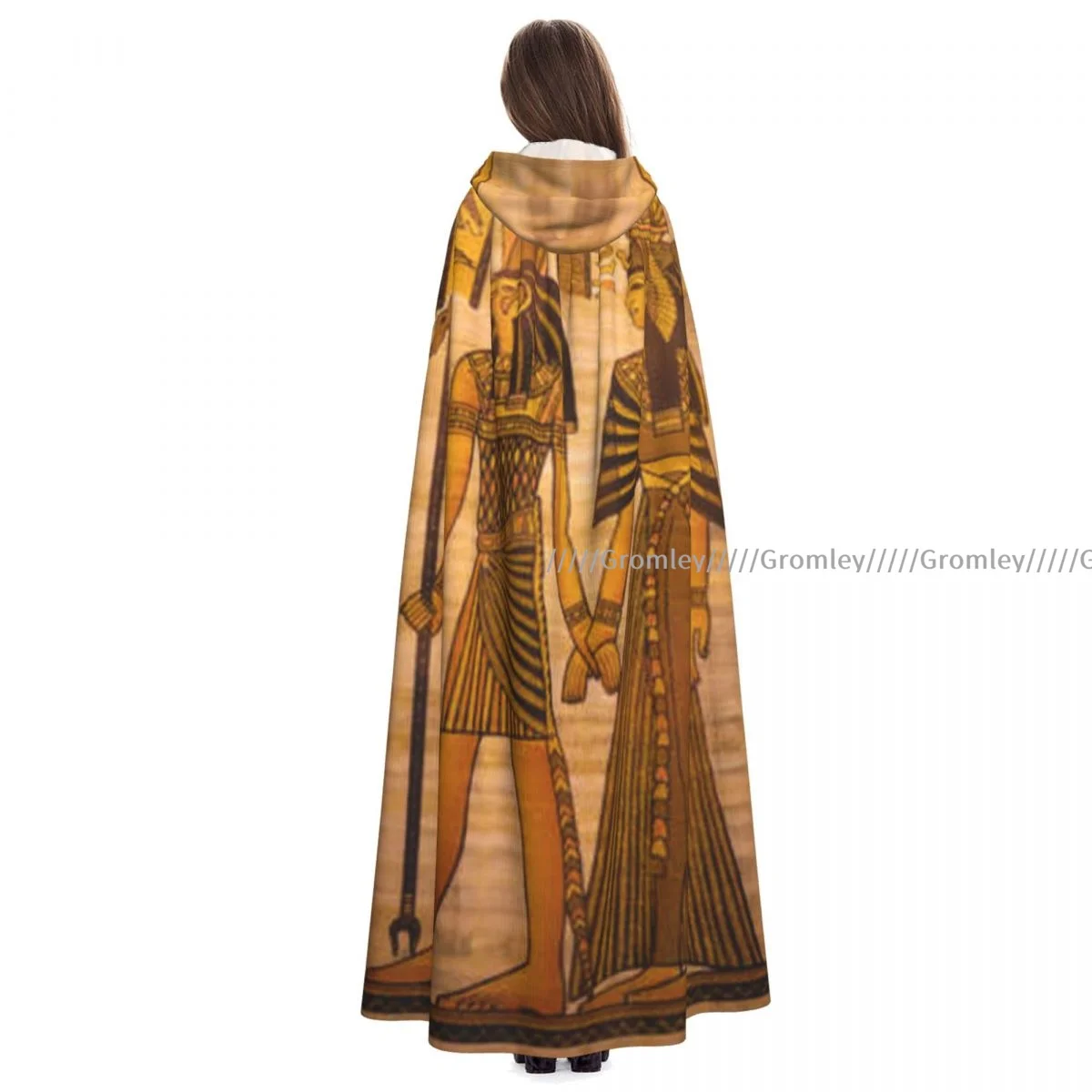 

Средневековая накидка для косплея на Хэллоуин с капюшоном пальто Папирус старый Египетский наряд детской одежды