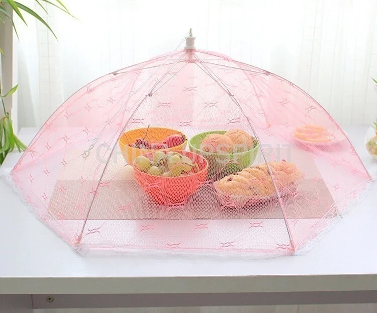 Newest Umbrella Style Food Covers Anti Fly Mosquito Meal Cover Lace Table Home Using Food Cover Kitchen Gadgets Cooking Tools