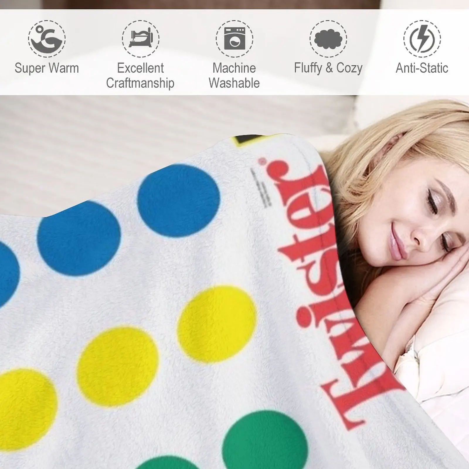 Hasbro Twister Game Blanket