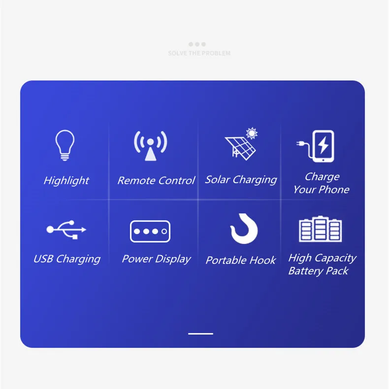 solar lights Solar Lamp USB Rechargeable LED Bulb Emergency Solar Lights Remote Control Lantern Portable Solar Light for Camping Home solar panel lights