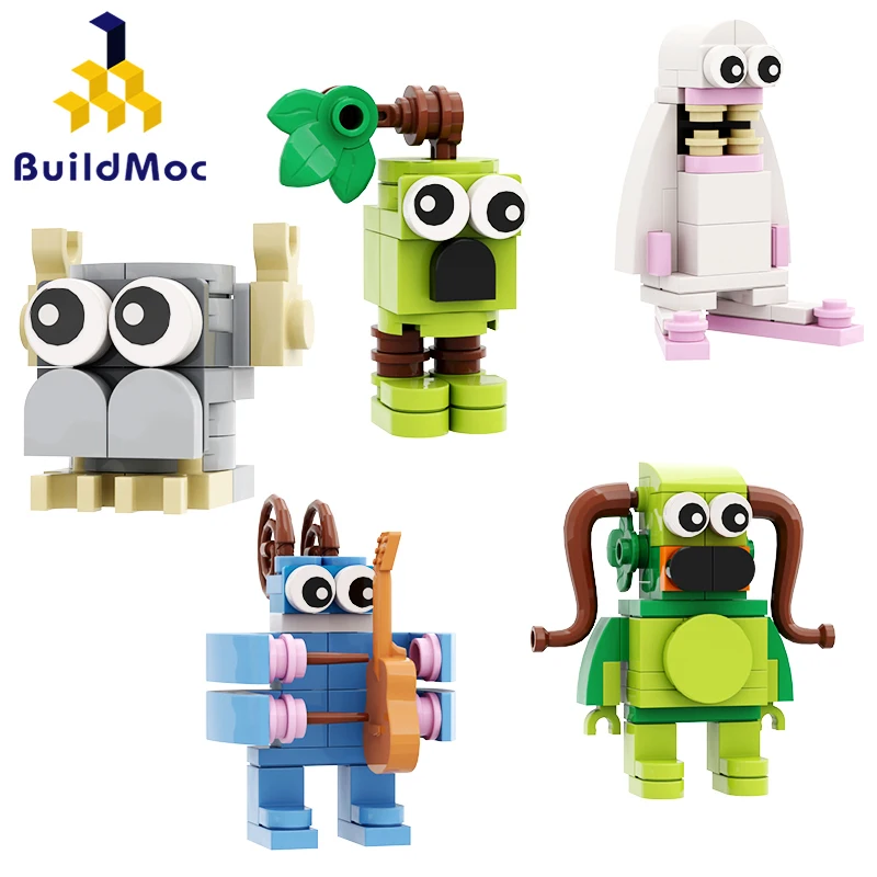 

Buildmoc, игра, Мои Поющие Аниме фигурки, монстры, набор строительных блоков MOC, Наборы игрушек для детей, подарки, игрушки, 168 шт. кирпичей