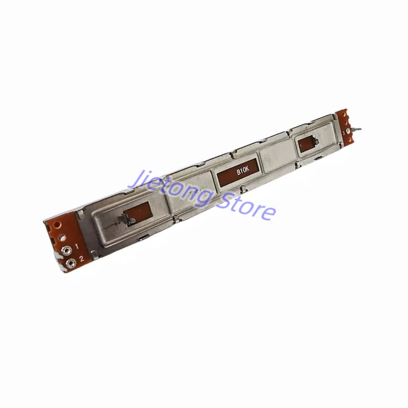 Linear Potentiometer 1pc 128mm Mixer Fader B10K Single Channel B103 Sliding Potentiometer Length 12.8cm Stroke 100mm Handle 8mm