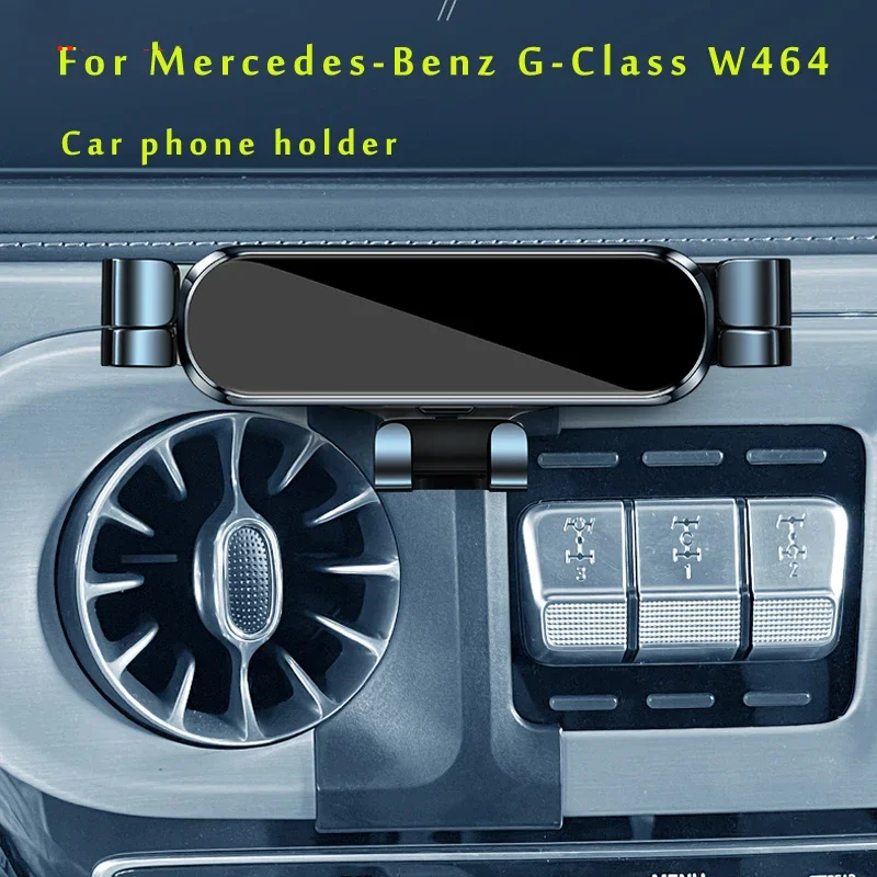 Car Phone Holder For Mercedes-Benz G-Class W464 G500 G350D G63 GPS Stand Rotatable Support Mobile Accessories