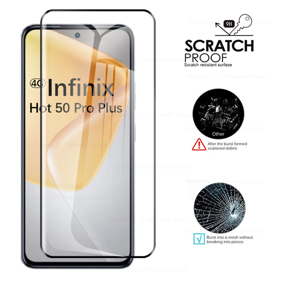 Pellicola Salvaschermo A Copertura Totale Per Infinix Smart 8 Pro 7 Hot 40 Pro 30 30i Vetro Temperato Infinix Note 30 Pro 30 VIP GT 10 Pro Film - Foto 6