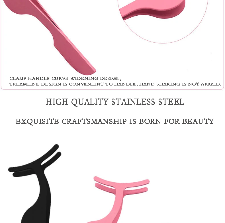 Description Picture 6 of itemnew Eyelashes Professional Tweezer False Eyelashes Tweezer Fake Eye Lash Applicator Makeup Tools Auxiliary Curler Mink Tools AAA