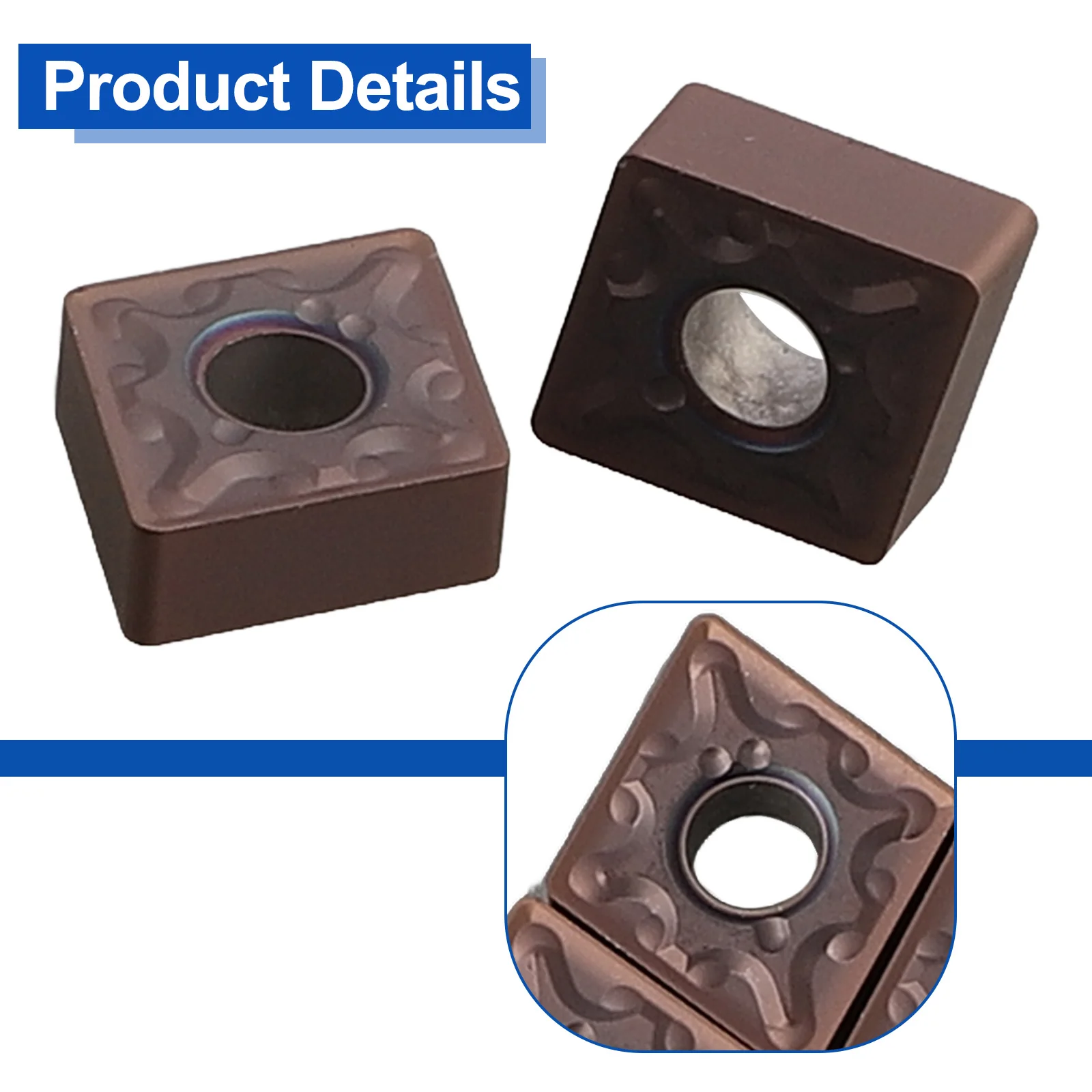 

For Stainless Steel/cast Iron Turning Inserts Carbide Tool DIY Working 10 Pcs CNC CNMG120408-MA LF6018 CNMG432