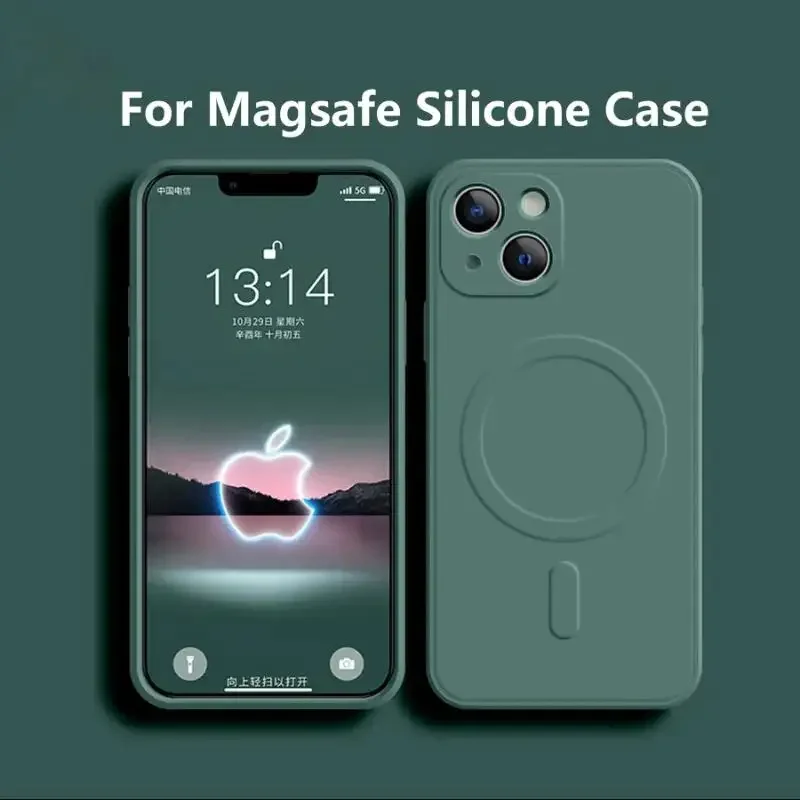Enhanced Liquid Silicone MagSafe-Compatible Wireless Charging Case
