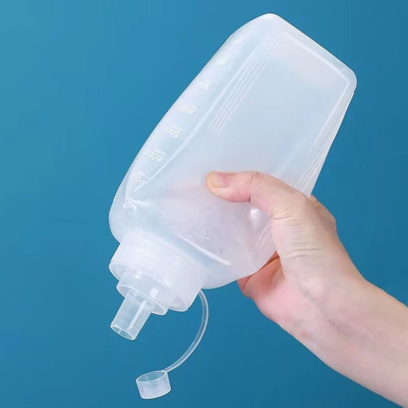 600/800/1000ML Squeeze Sauce Bottles Condiment Dispenser Large Mouth Dustproof Kitchen Seasoning Salad Sauce Olive Oil Bottle 6