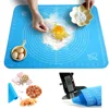 70/50/40cm Silicone Baking Mat Sheet Large Kneading Pad for Rolling Dough Pizza Dough Non-Stick Maker Pastry Kitchen Accessories 6