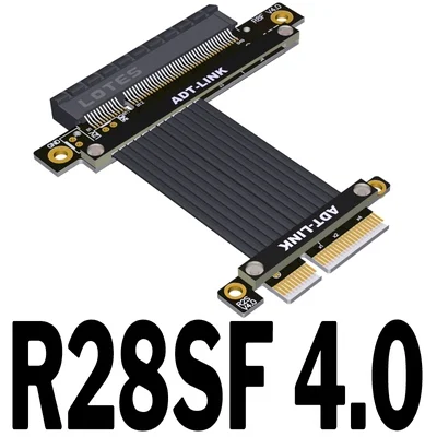 

PCI-E x4 extension cable transfer cable x8 8x 4x PCIe4.0 high speed and stable can be turned to lengthen 1U
