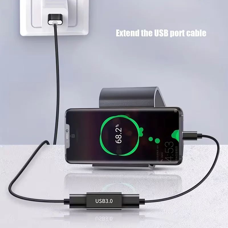 USB Type-C 암-암 3.0 양방향 인터페이스 수-암 변환기 수형 헤드 연장 데이터 라인 수-암 연결선