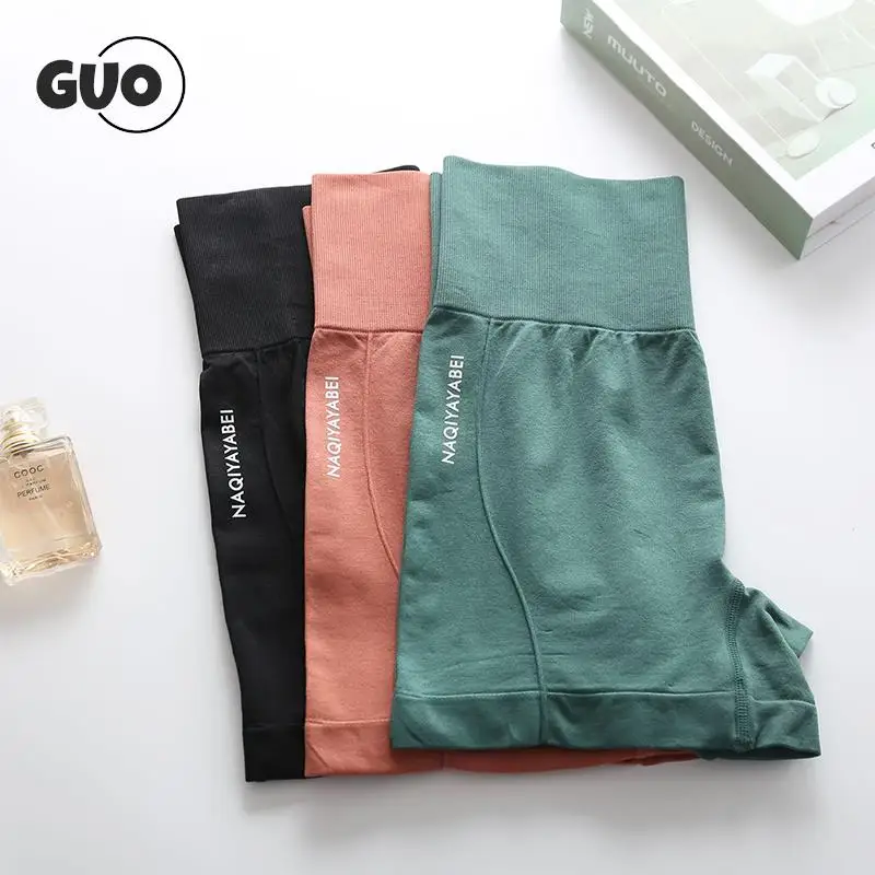 

Breathable Quick Dry Fitness Yoga Shorts Running Cycling Sports Anti-Coil Ladies Leggings High Waist Yoga Shorts