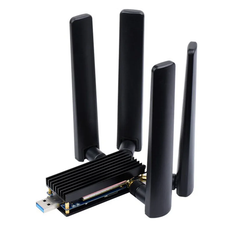 ABAN 5G 동글 어댑터 확장 보드(4개 안테나 포함) USB3.1 인터페이스 M.2 USB3.1(나노용)