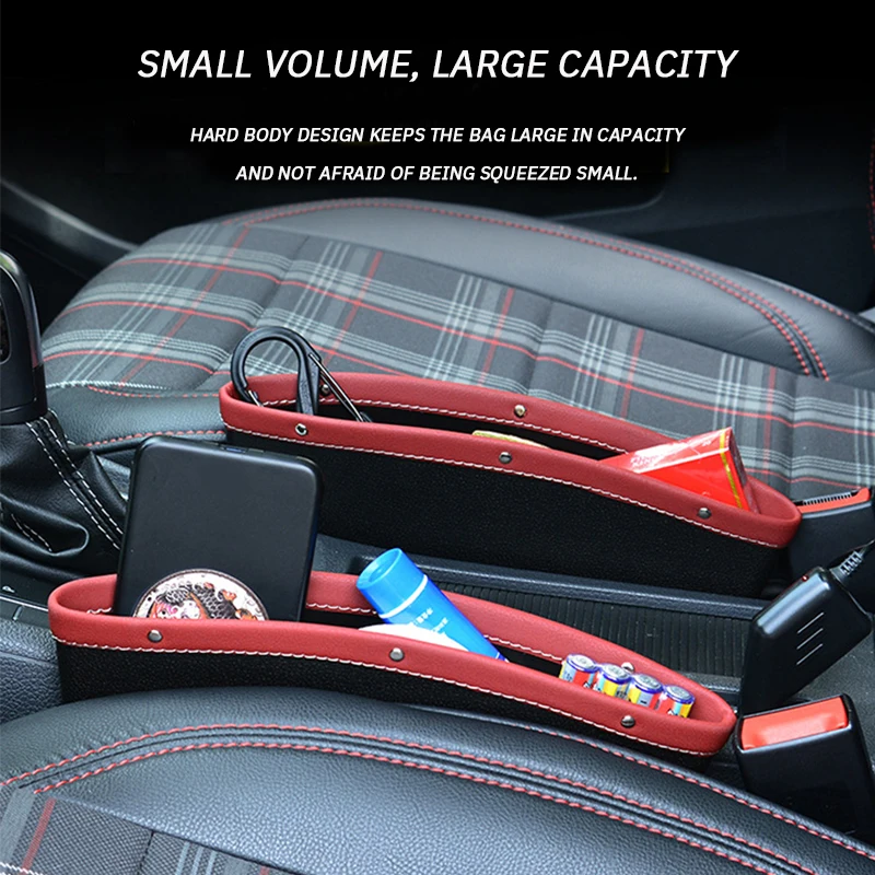 Car Storage Bag Didy Storage Universal Leak Proof Sundries Mobile Phone Car Seat Gap Box Gap Bag 1pc